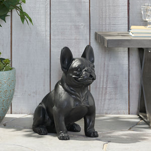 Outdoor French Bulldog Garden Sculpture