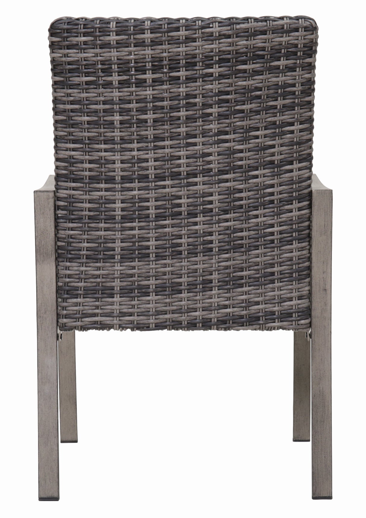 2PC Outdoor Dining Chair with Hand-Painted Frame and Water-Washed Cotton Seat