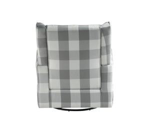 Patli - Glider Chair With Swivel - Gray / White - Best Buy Furniture