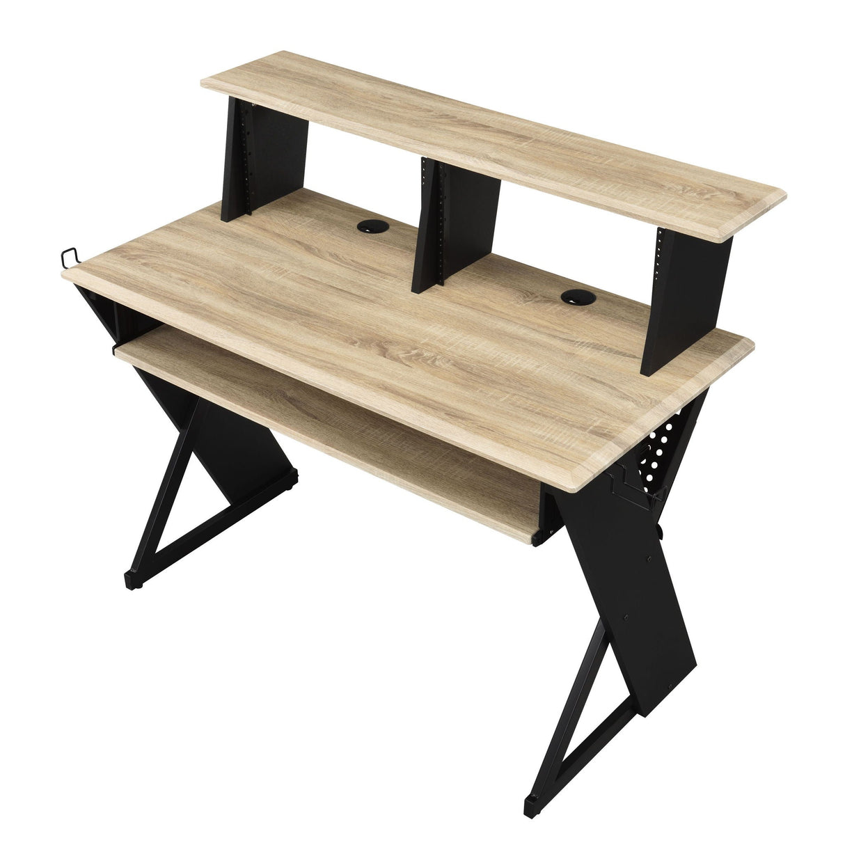 Eleazar - Music Recording Studio Desk - Natural Oak - Best Buy Furniture