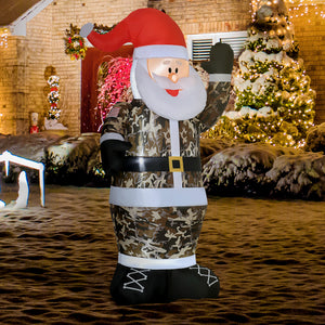 HOMCOM 8' Christmas Inflatables Outdoor Decorations
