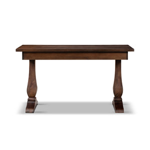 Whitmore 55-Inch Reclaimed Pine Wood Writing Desk, Java Brown