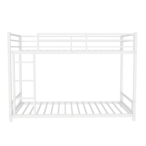 Bunk Bed With Noise Reduction And Safety Guardrail