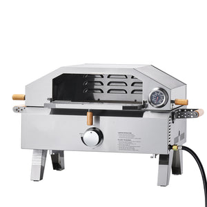 Outdoor Pizza Oven, 13 in Gas Fired Pizza-Maker