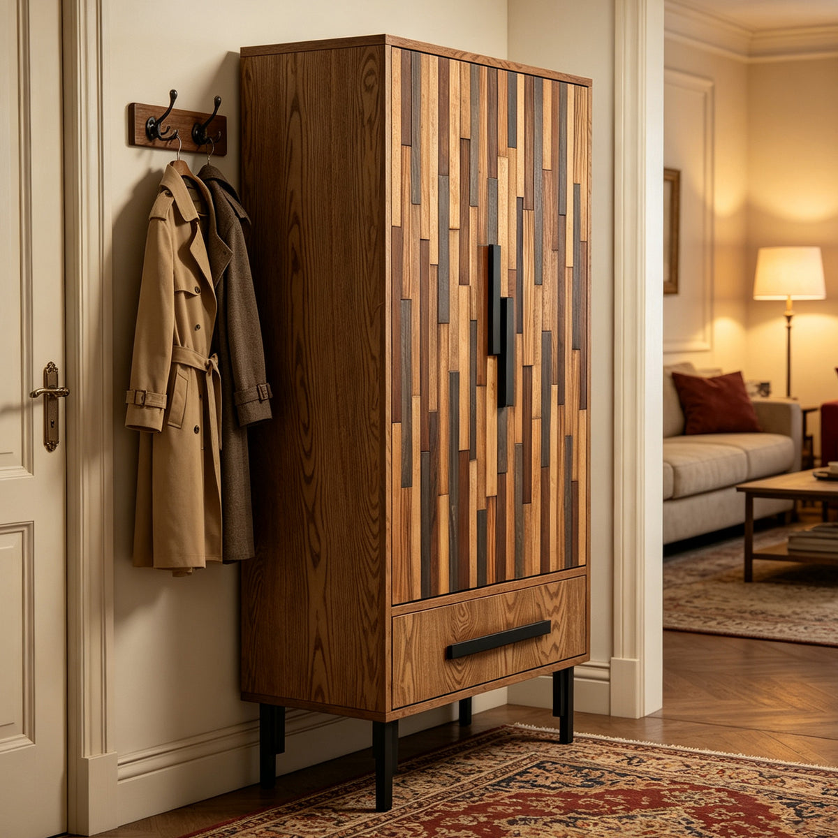 60" Tall Storage Cabinet with Drawer