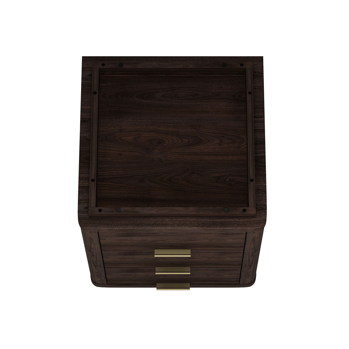 Evelyn - Nightstand With 3 Drawers, Smooth Rounded Edges