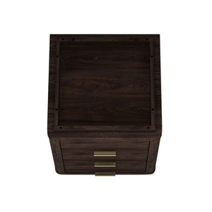 Evelyn - Nightstand With 3 Drawers, Smooth Rounded Edges
