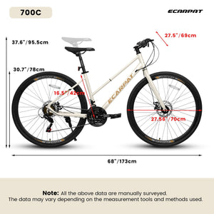 ECARPAT SPORT A28250 Road Bike with Aluminum Alloy Wheels and 21-Speed Gear System - view 5