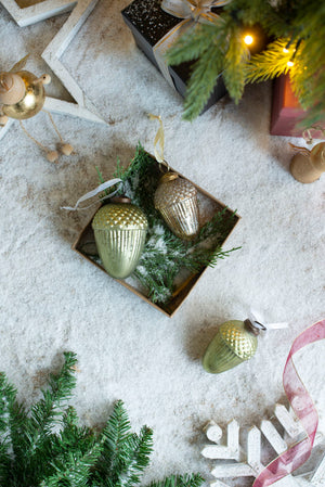 Tear Drop Ornament, Decorative Hanging Christmas Tree Ornaments For Holiday Party Decorations (Set of 12)