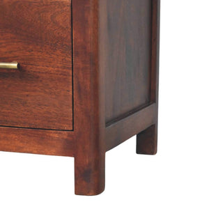 Solid Wood Arched Edge 1 Drawer Bedside