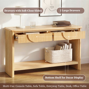 55" Fluted Console Table