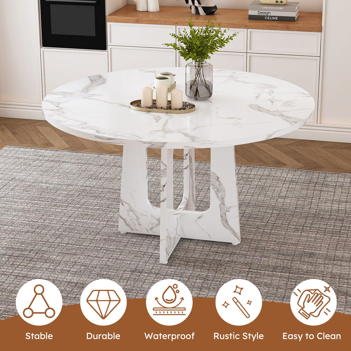 Round Dining Table For 4
