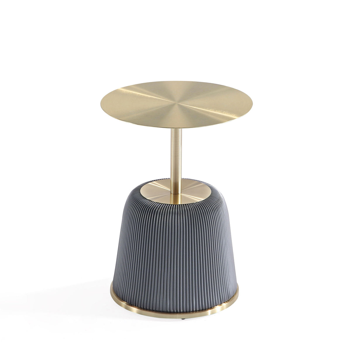 Anderson - Upholstered End Table With Round Top