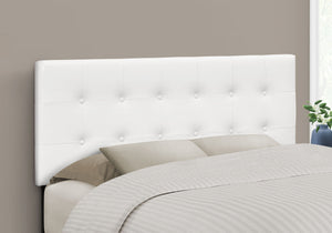 Full Size Headboard Only Upholstered Leather Look - White - Best Buy Furniture