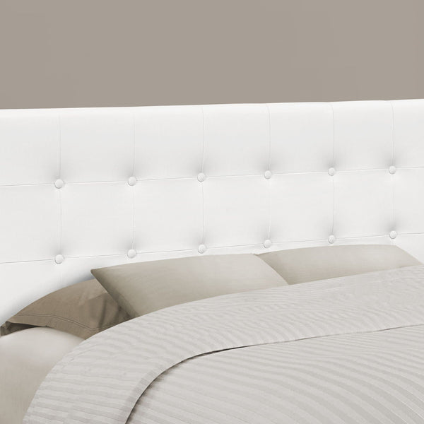 Full Size Headboard Only Upholstered Leather Look - White - Best Buy Furniture