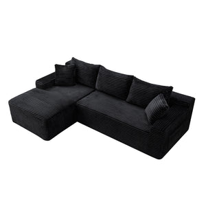 94.5" Cloud Modular Sectional Sofa Couch with L-Shape Chaise