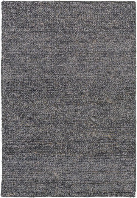 Lecompton Solid Charcoal Viscose Rug - Clearance