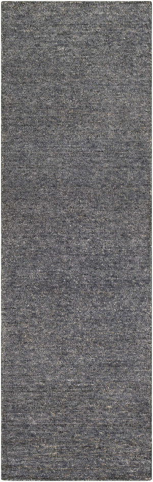 Lecompton Solid Charcoal Viscose Rug - Clearance