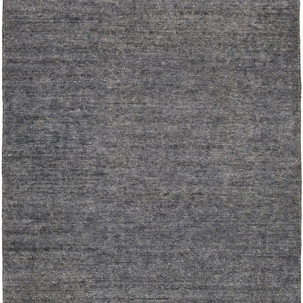 Lecompton Solid Charcoal Viscose Rug - Clearance