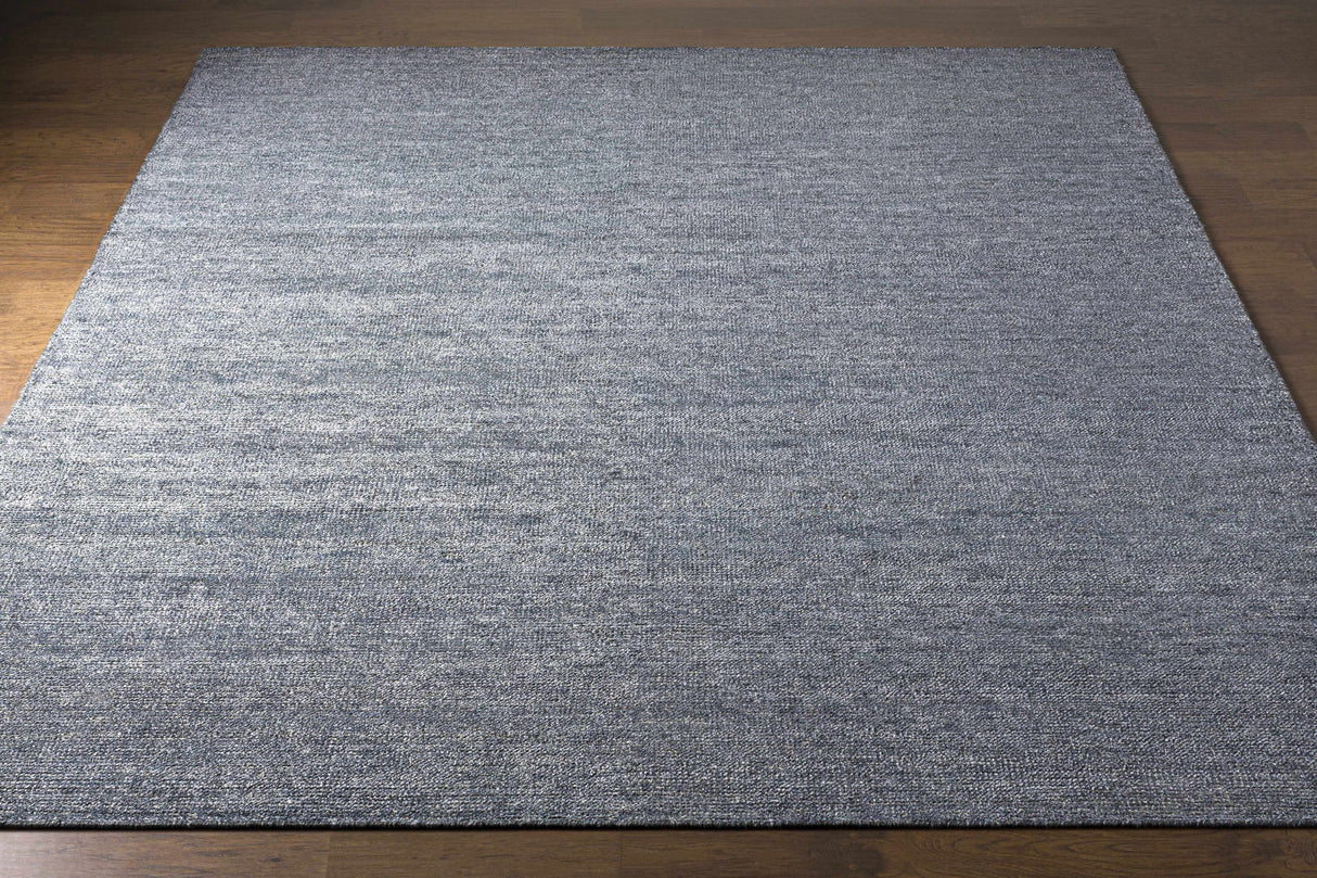 Lecompton Solid Charcoal Viscose Rug - Clearance