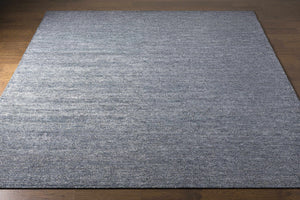 Lecompton Solid Charcoal Viscose Rug - Clearance