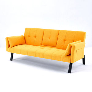 Sofa Bed With Foldable Design And Cup Holder