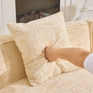 Curved Compressed Sofa, Nordic-Style Design For Living Room