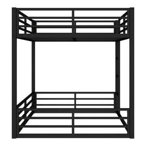 Metal Queen Over Queen Bunk Bed for Teens and Adults