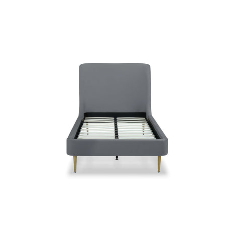Heather - Upholstered Bed With Curved Headboard