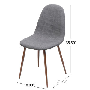 Elegant Dining Chair Set With Fabric