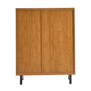 Shoe Cabinet with Shutter Doors
