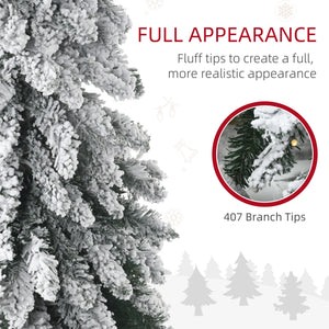 HOMCOM 6Ft Tall Prelit Pencil Artificial Christmas Tree