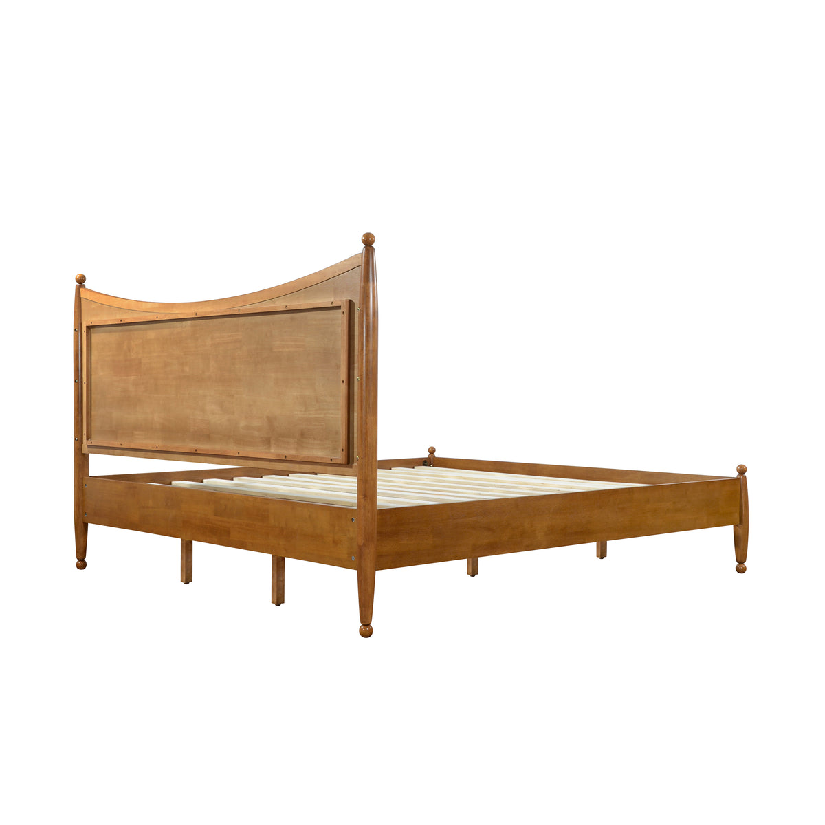 Modern Classic King Size Solid Wood Platform Bed Frame