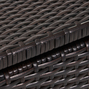 Blake - Wicker Cushion Box - Brown Multi