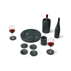 10 Pieces Luxury Natural Marble Dining Room Accessories Set