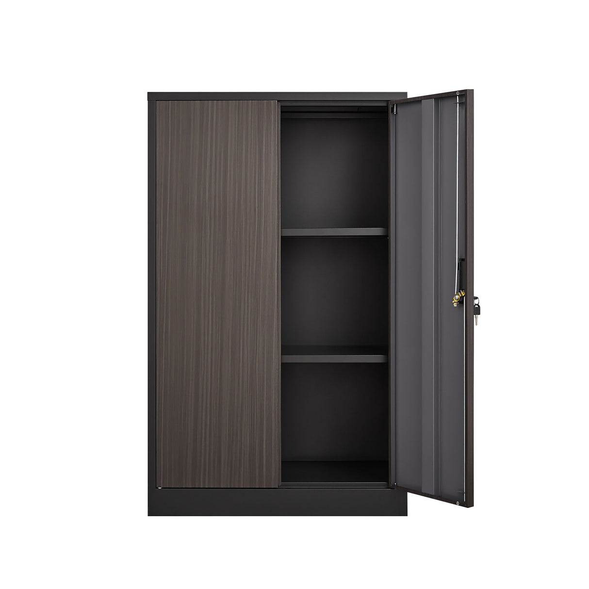 Metal Storage Cabinet With Locking Doors And Adjustable Shelf, Folding Filing Storage Cabinet, Folding Storage Locker Cabinet For Home Office, School, Garage