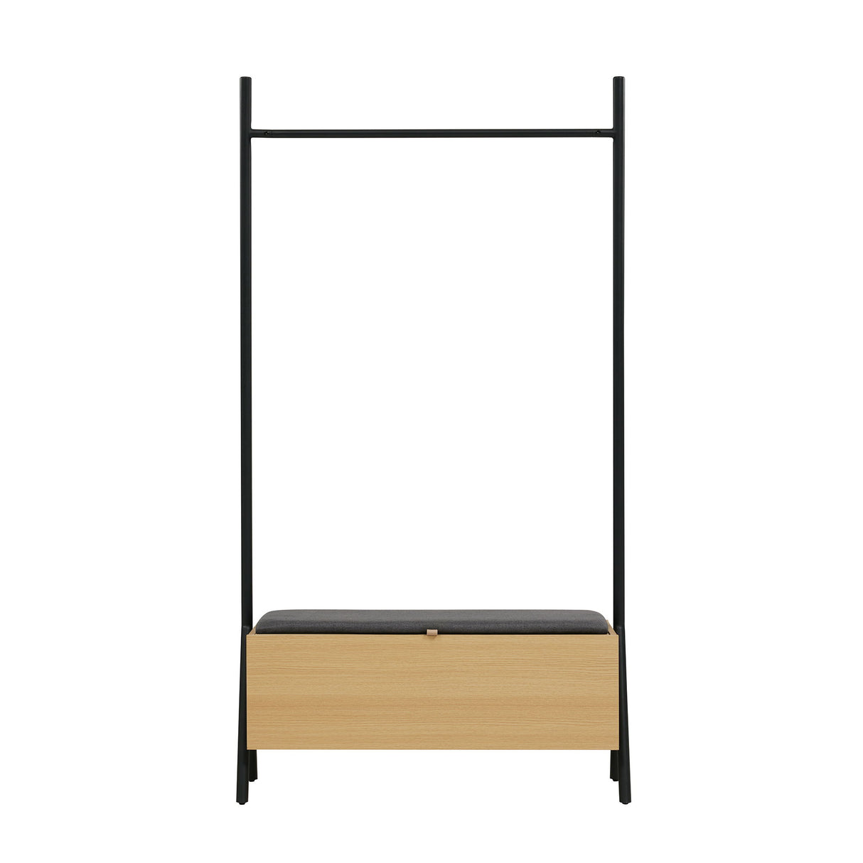 Paloma - Open Hanging Closet With Storage - Light Oak