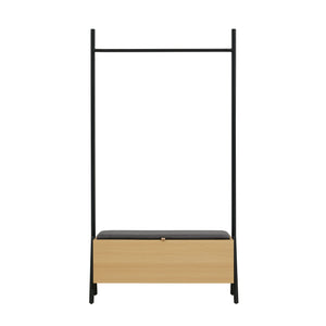 Paloma - Open Hanging Closet With Storage - Light Oak