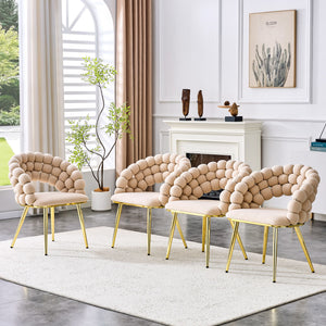 Puffy Bubble, Ball Chain Chairs For Dining Room (Set of 2)