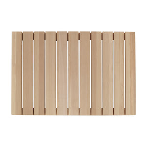 Cedar Wood Shower Mat - Non-Slip Slatted Bath Mat