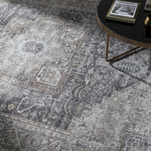 Beige Rosman Washable Area Rug - Promo