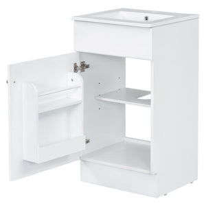 Bathroom Vanity With Sink, Cabinet With Adjustable Shelf