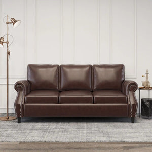 Contemporary 3 Seater Sofa With Nailhead Trim - Best Buy Furniture