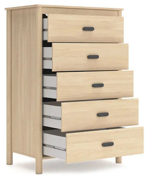 Cabinella - Five Drawer Chest - Tan - Best Buy Furniture