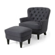 Enchante - Living Room Set With Tufted Back Club Chair And Ottoman - Best Buy Furniture