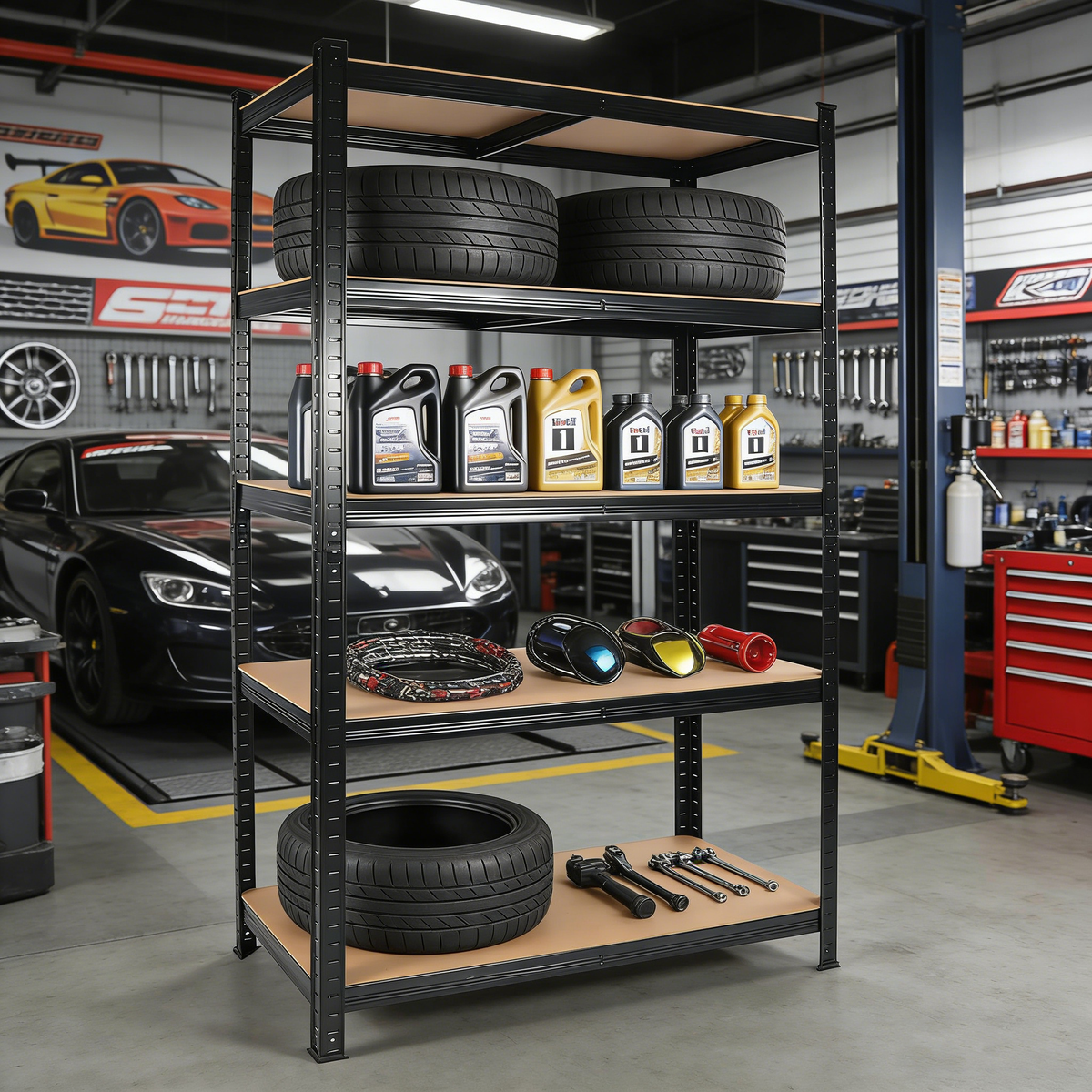 2000LBS Capacity Garage Storage Shelves Heavy Duty