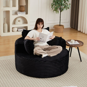 Modern Single Sofa With Backrest Pillow For Living Room