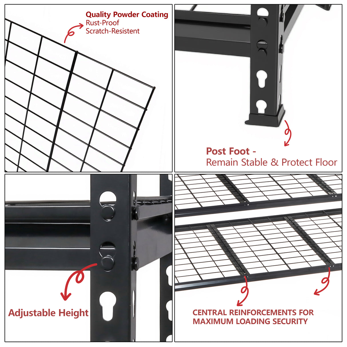 5-Tier Heavy Duty Metal Shelving Unit