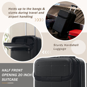 Hardside Luggage Set - 5 Piece with USB Port & TSA Lock