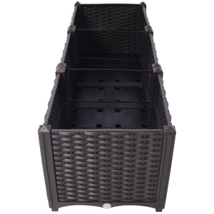 Deep Raised Garden Bed Plastic Planter Boxes